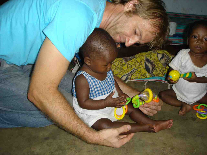 Jochen bei Phebe mit Kindern