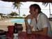 Jochen in Cotonou am Strand